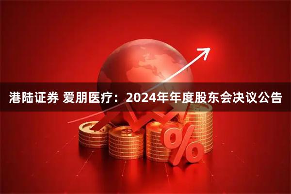 港陆证券 爱朋医疗：2024年年度股东会决议公告